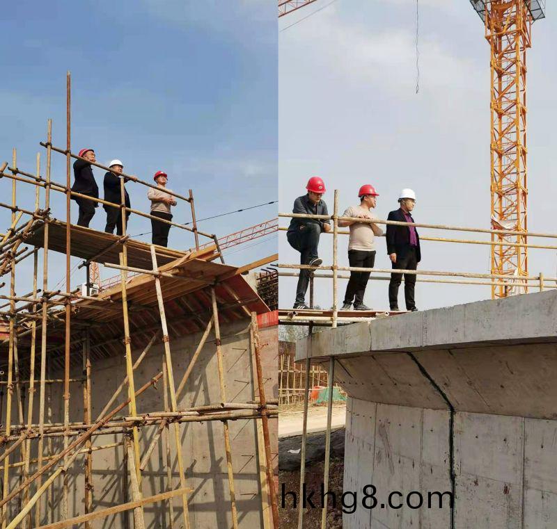 公司領導視詧永(yong)城市第七(qi)汚水(shui)處理廠(chang)工(gong)程進度